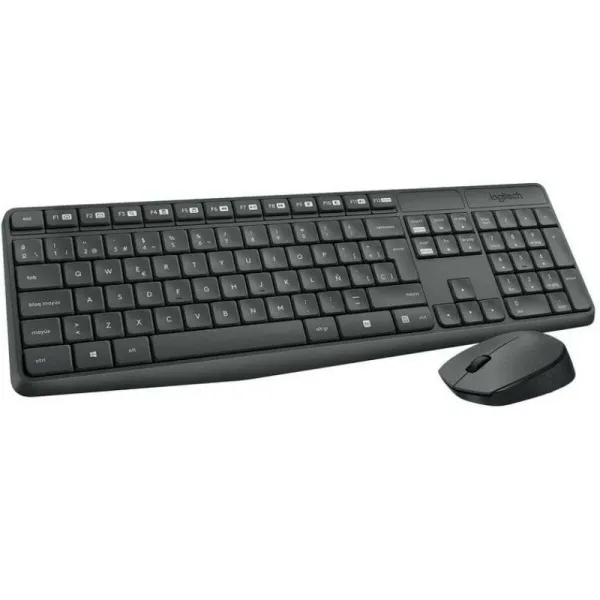 Klaviatūra ir belaidė pelė Logitech 920-007919 Juoda Pilka Ispaniška Qwerty