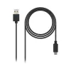USB A - USB C kabelis NANOCABLE 10.01.210 Juoda