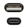 USB A - USB C kabelis NANOCABLE 10.01.210 Juoda