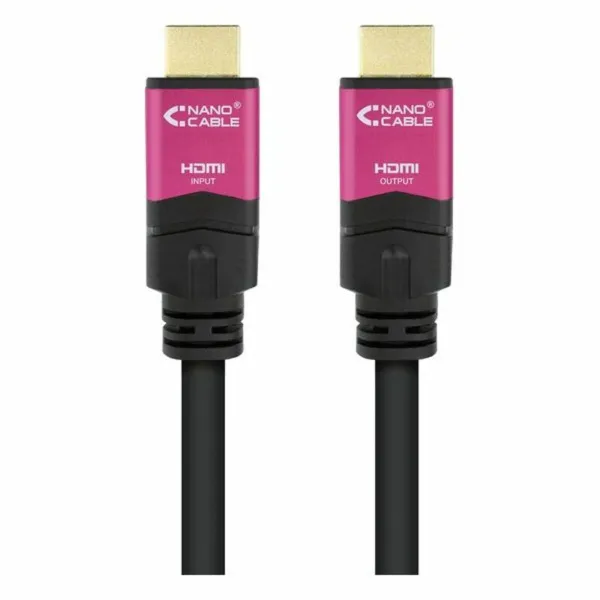 HDMI kabelis NANOCABLE 10.15.3715 4K HDR 15 m Juoda