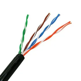 UTP 5e kategorijos kietas tinklo laidas NANOCABLE 10.20.0304-EXT-BK 305 m Juoda