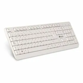 Klaviatūra NGS Spike Balta Juoda Ispaniška Qwerty