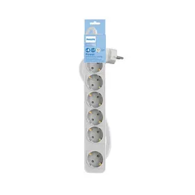 Strāvas virtene - 6 ligzdas ar Slēdzi Philips CHP2164W/62 (1,5 m)