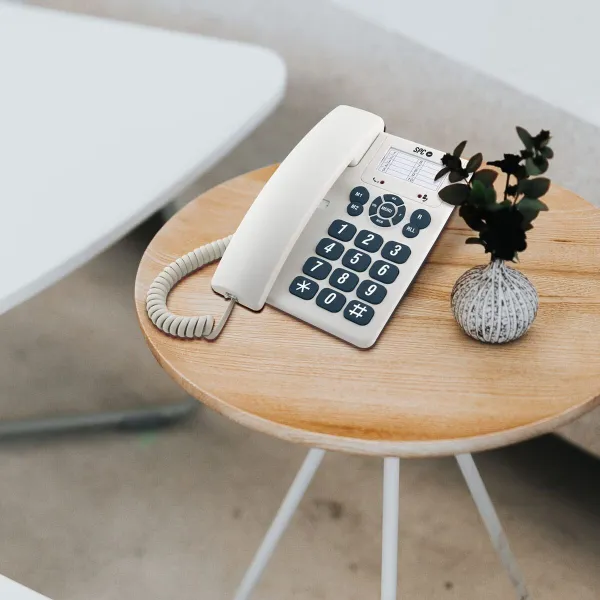 Landline Telephone SPC Gramo White