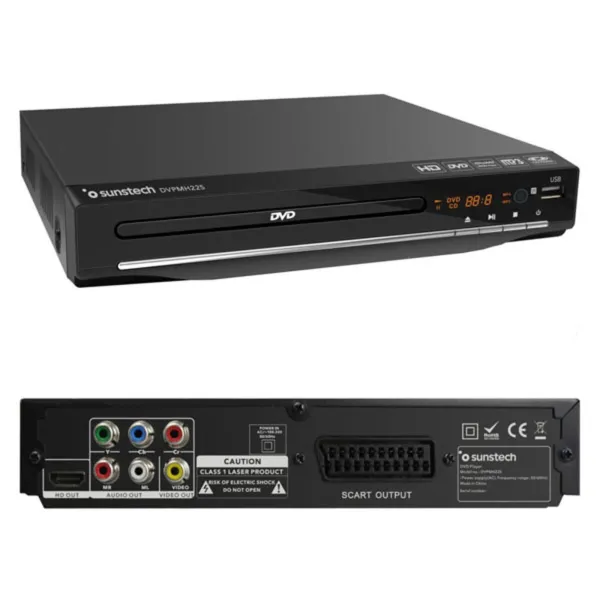 DVD-проигрыватель Sunstech DVPMH225 Чёрный