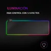 Žaidimų pelės kilimėlis su LED apšvietimu Mars Gaming MMPRGB2 RGB XL Juoda