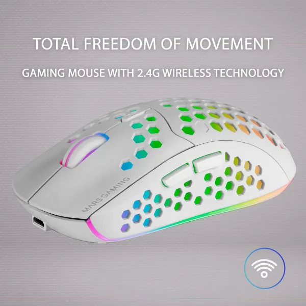 Mouse Mars Gaming MMW3 79G 3200 DPI White