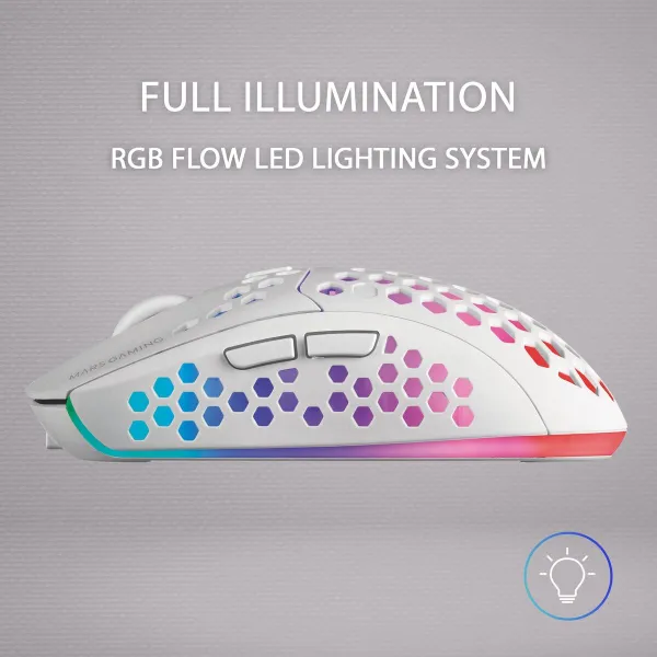 Mouse Mars Gaming MMW3 79G 3200 DPI White