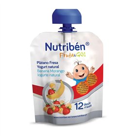 Nutribén Fruit & Go Banana, Strawberry, And Natural Yogurt 90g