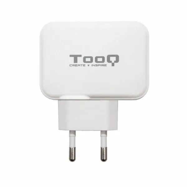 USB Seinalaadija TooQ TQWC-2SC02WT Valge 27 W