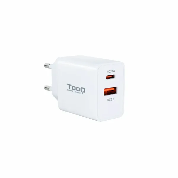 Wall Charger TooQ TQWC-2SC04WT White 20 W