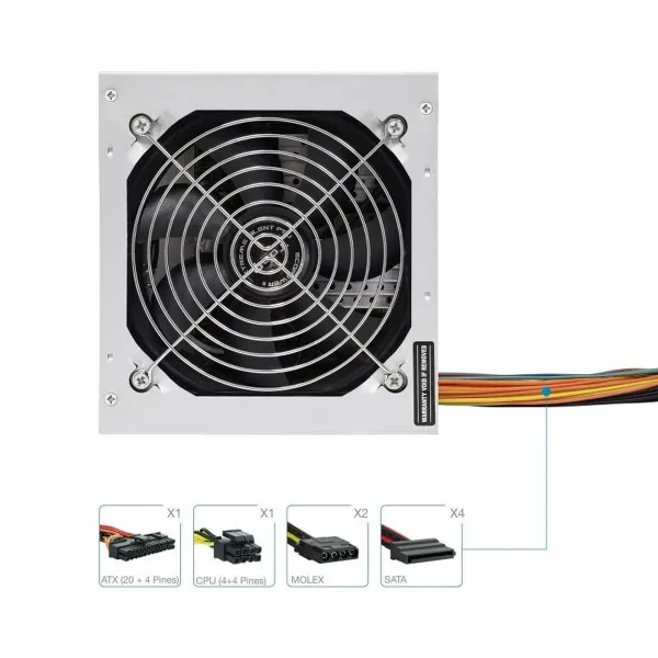 Strāvas padeve TooQ Fonte Ecopower II ATX 500 W RoHS CE
