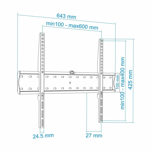 TV Statīvs TooQ LP4170F-B 37"-70" 40 kg