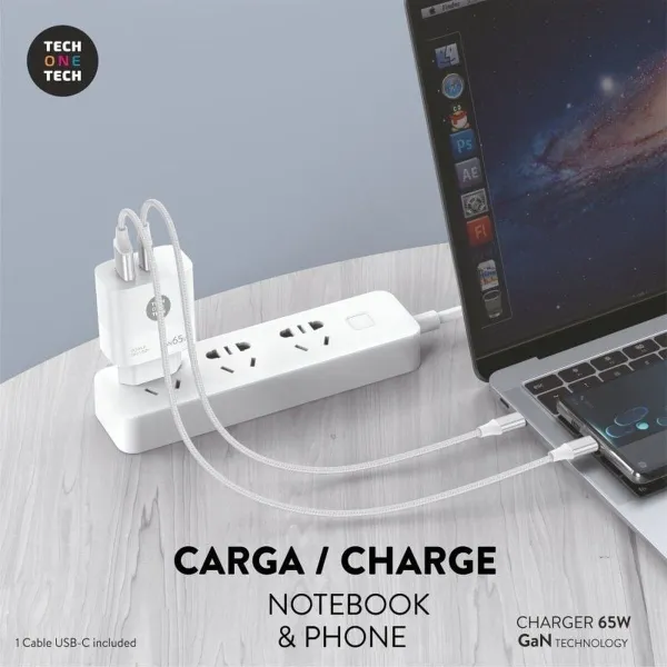 Wall Charger + USB-C Cable Tech One Tech TEC2273