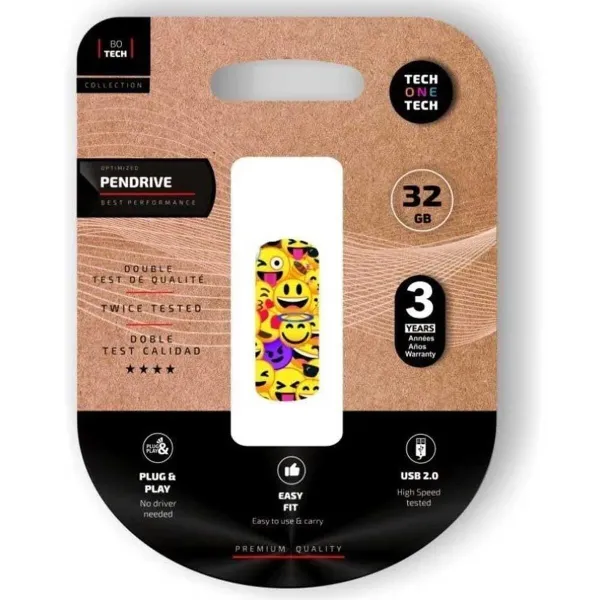 USB atmintukas Tech One Tech Emoji collage 32 GB