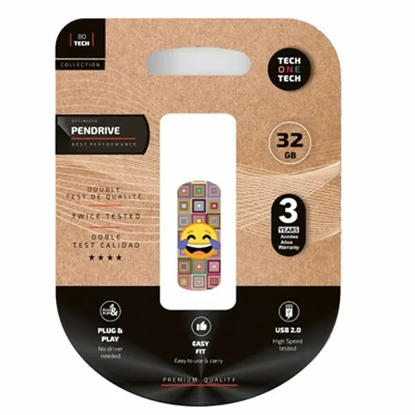 USB atmintukas Tech One Tech TEC4403-32 32 GB Spalvotas
