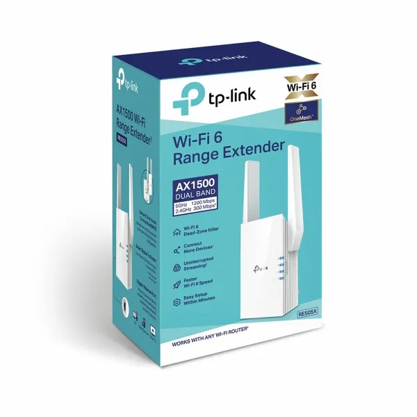Wi-Fi Pastiprinātājs TP-Link Balts Melns