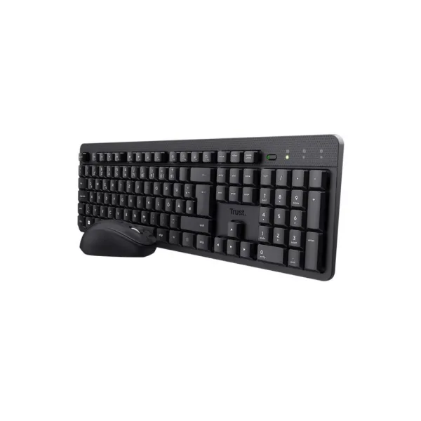 Klaviatūra ir pelė Trust TKM-360 Juoda Ispaniška Qwerty