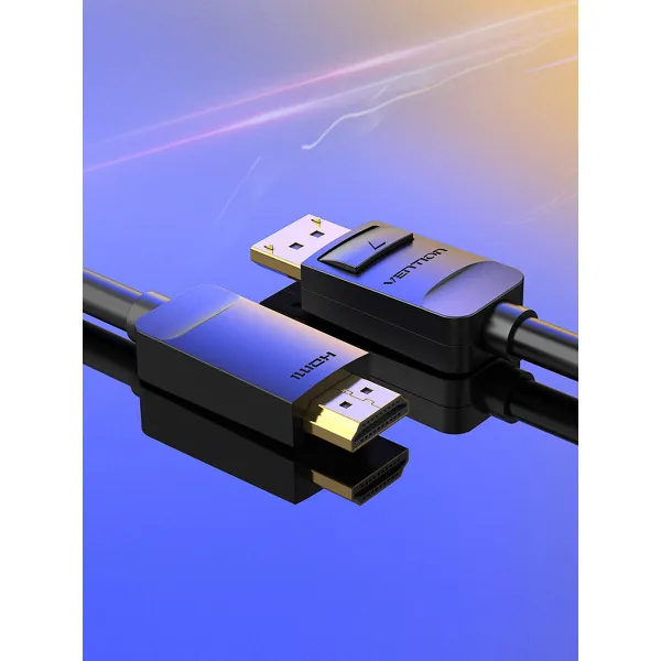 HDMI kabelis Vention HADBG Juoda 1,5 m