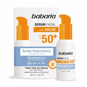 Babaria Solar Acido Hialurónico Serum Facial Spf50 30ml