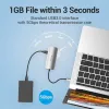 USB-keskitin Vention TOHHB Hopeinen