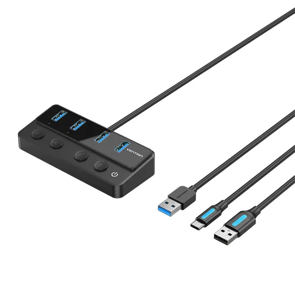 USB-разветвитель Vention CHWBF Чёрный