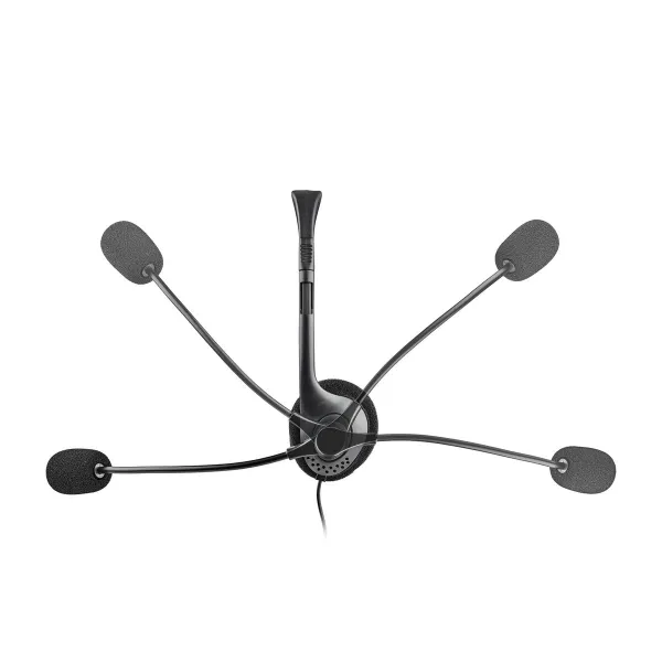 Ausinės su mikrofonu NGS MS103MAX Juoda