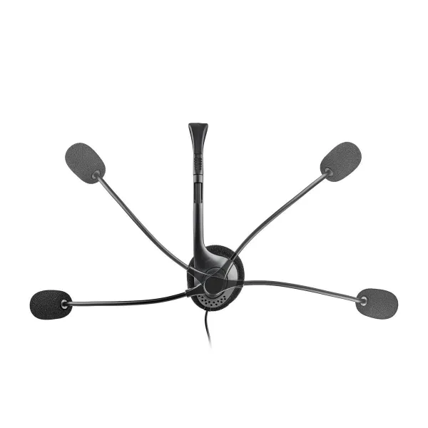Ausinės su mikrofonu NGS MS103MAX Juoda