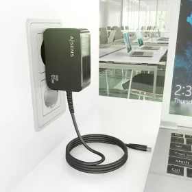 Sieninis įkroviklis Aisens ASCH-1PD65WL033-BK Juoda 65 W