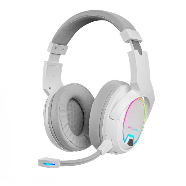 Headphones with Microphone Mars Gaming MHW-100 White