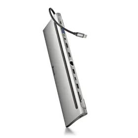 USB-разветвитель NGS WONDERDOCK12 Серый Серебристый