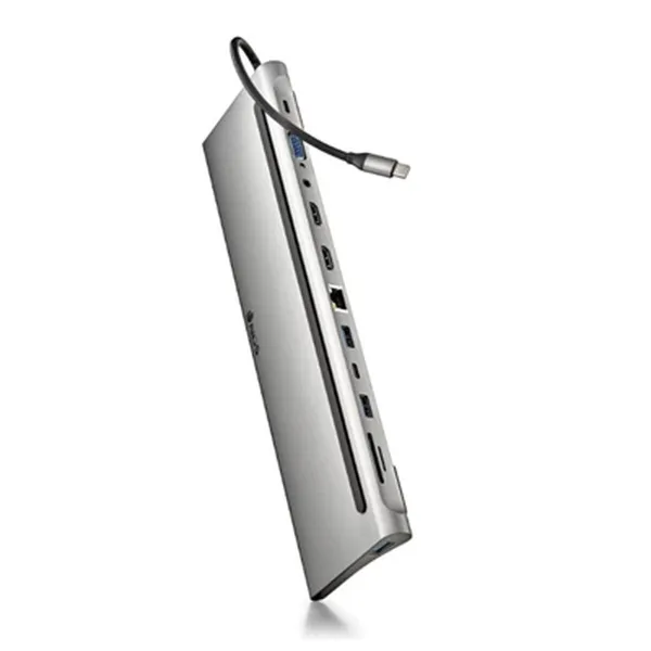 USB-разветвитель NGS WONDERDOCK12 Серый Серебристый