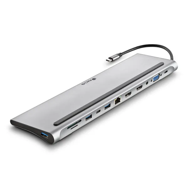 USB-разветвитель NGS WONDERDOCK12 Серый Серебристый