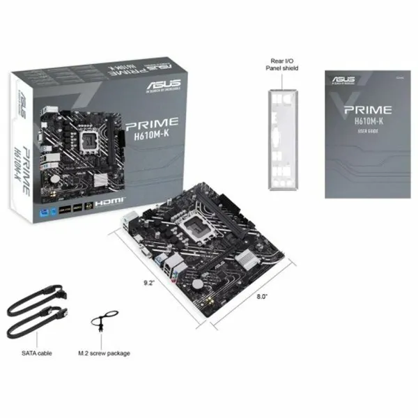 Pagrindinė plokštė Asus PRIME H610M-K DDR5 LGA 1700 H610