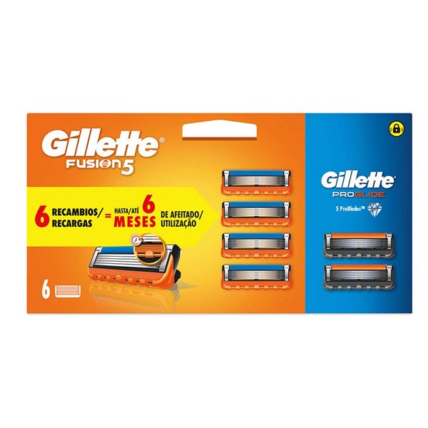 Gillette Fusion 5 Cargador 4 Recambios Proglide 2 Recambios