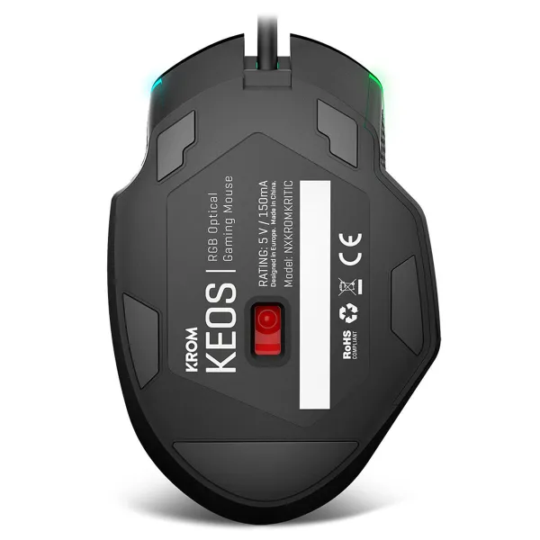 LED Gaming Mouse Krom Keos 6400 dpi Black
