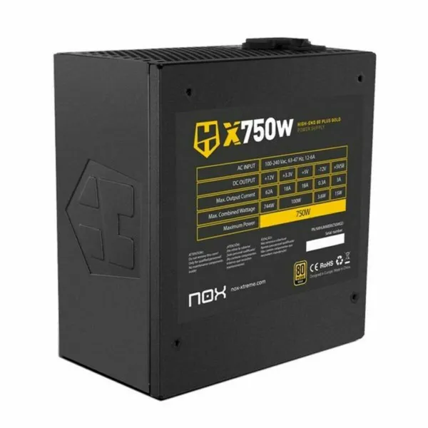 Spēļu Barošanas Jauda Nox-Xtreme Hummer X750W ATX 750 W 80 Plus Gold