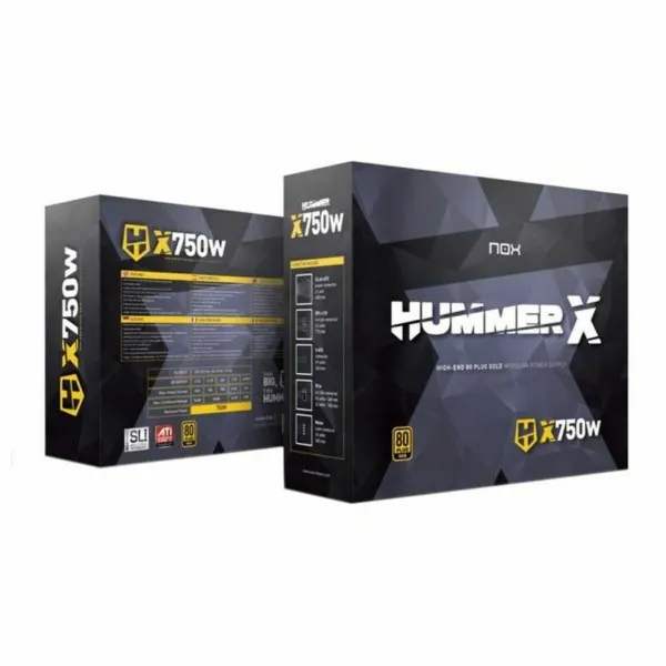 Spēļu Barošanas Jauda Nox-Xtreme Hummer X750W ATX 750 W 80 Plus Gold
