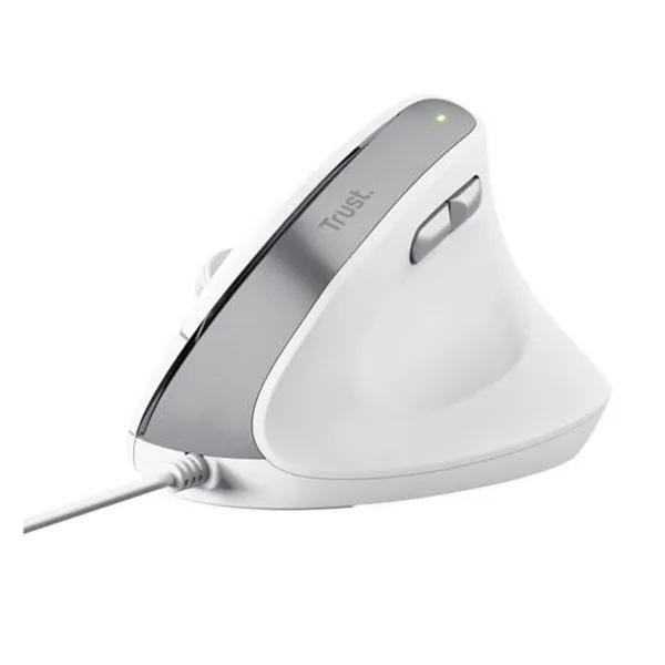 Ergonomic Optical Mouse Trust Bayo II White Black 2400 dpi