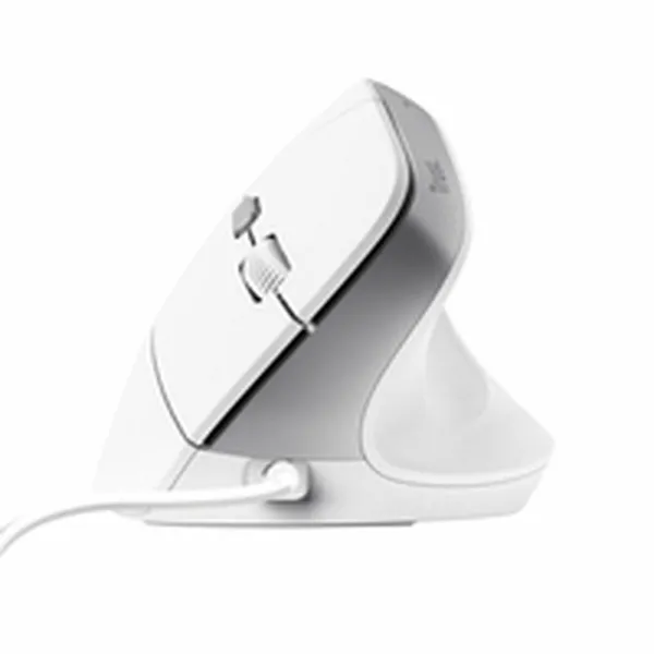 Ergonomic Optical Mouse Trust Bayo II White Black 2400 dpi