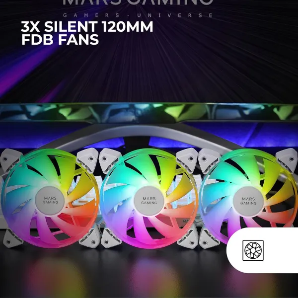 CPU Fan Mars Gaming MF-3AW Ø 12 cm