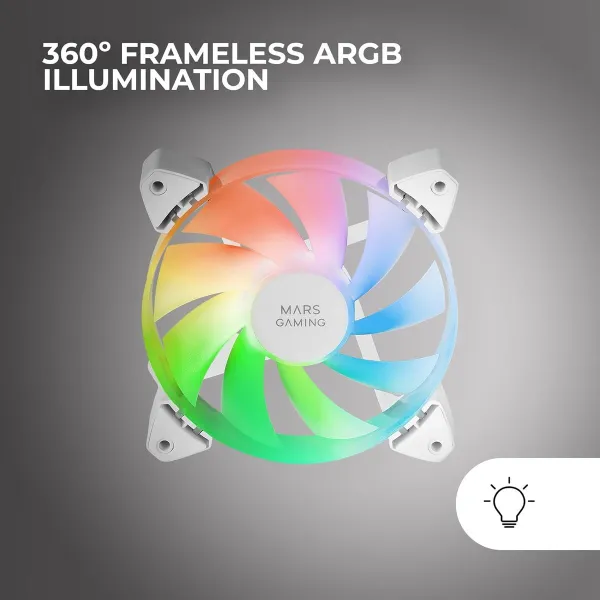 CPU Fan Mars Gaming MF-3AW Ø 12 cm