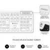 Klaviatūra ir belaidė pelė Subblim SUBKBC-CSSW11 Balta Ispaniška Qwerty