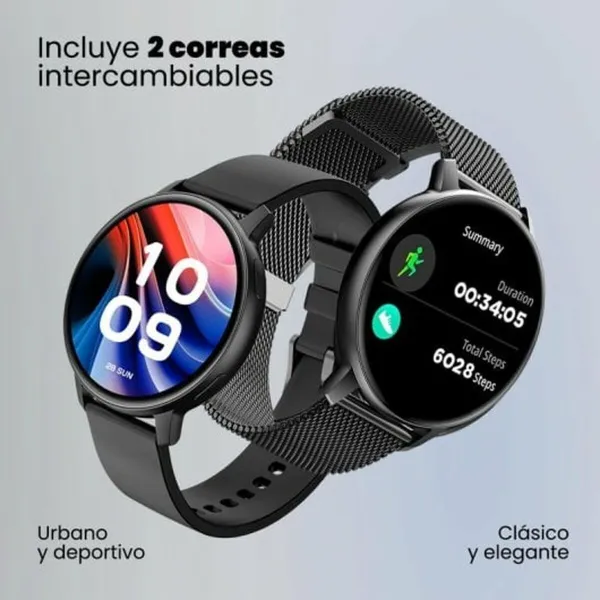Умные часы SPC SMARTEE DUO CLASSIC Чёрный Серый 1,43"