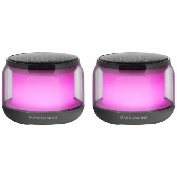 Kannettavat Bluetooth-kaiuttimet Mars Gaming MSAURA Musta 15 W