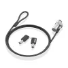 Saugumo kabelis Aisens ASLK-D45K06-BK Juoda 1,5 m