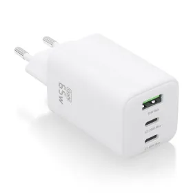 Wall Charger Aisens ASCH-65W3P041-W White Multicolour 65 W