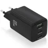 Wall Charger Aisens ASCH-65W3P042-BK Black Multicolour 65 W
