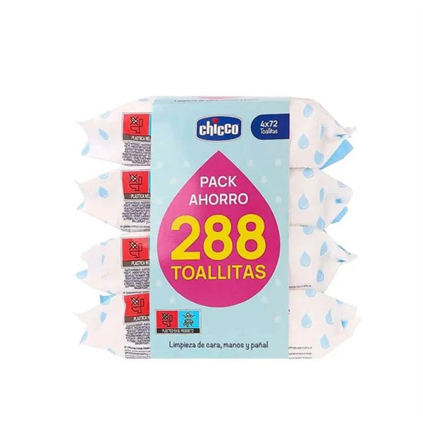 Chicco Wipes 4 X 72 Units