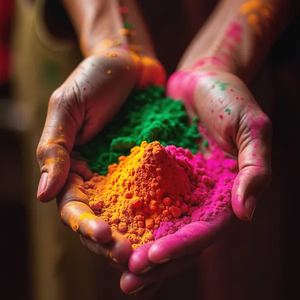 Holi-värijauhe - 6 x 100 g:n setti
